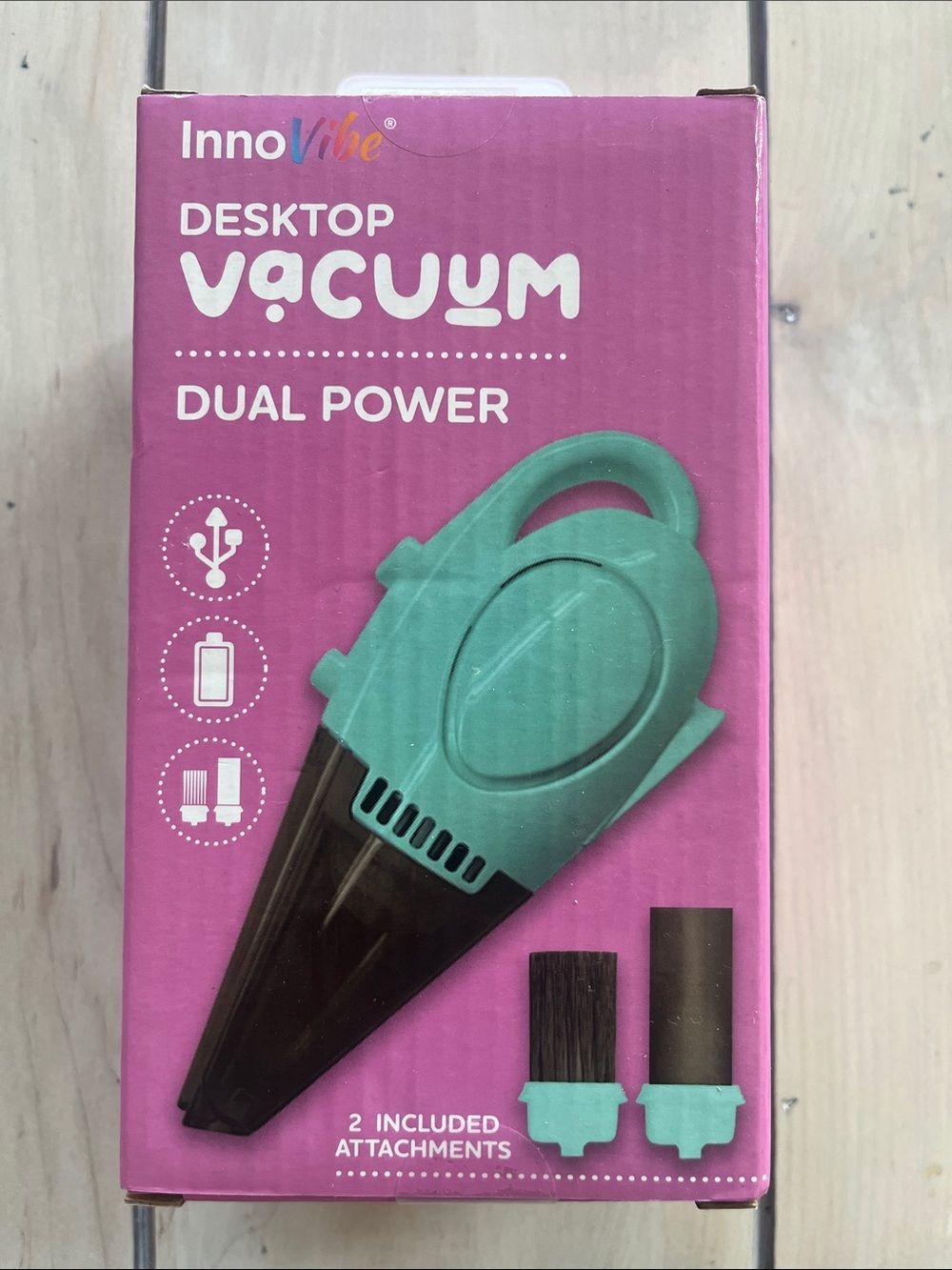 Dual Power Desktop Vacuum with Attachments